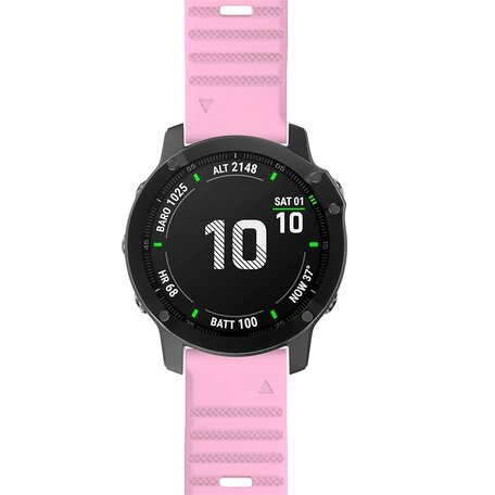 Silikonband - Rosa - Garmin Fenix 7X / 6X / 5X
