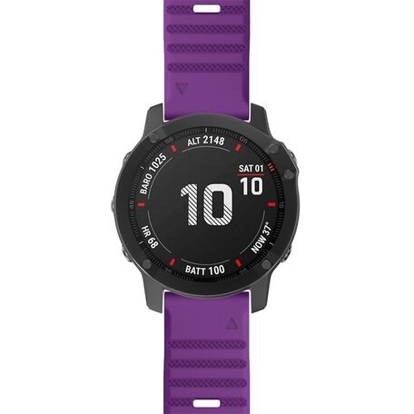 Silikonband - Lila - Garmin Fenix 7X / 6X / 5X