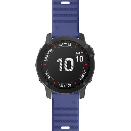 Silikonarmband - Dunkelblau - Garmin Fenix 7X / 6X / 5X