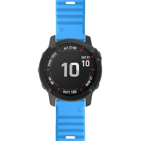 Silikonband - Blau - Garmin Fenix 7X / 6X / 5X