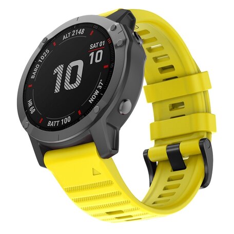 Silikonband - Gelb - Garmin Fenix 7X / 6X / 5X