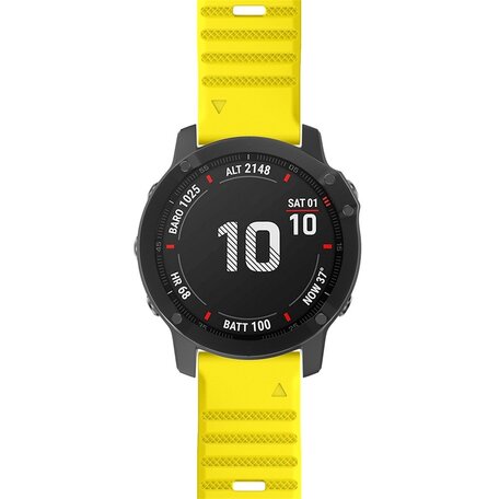 Silikonband - Gelb - Garmin Fenix 7X / 6X / 5X