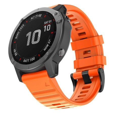 Silikonband - Orange - Garmin Fenix 7X / 6X / 5X