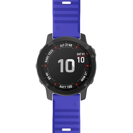 Silikonarmband - Kobaltblau - Garmin Fenix 7X / 6X / 5X