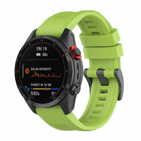 Silikon-Sportband - Grün - Garmin Fenix 7S / 6S / 5S & Instinct 2s