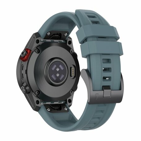 Silikon-Sportband - Grau-Blau - Garmin Fenix 7S / 6S / 5S & Instinct 2s