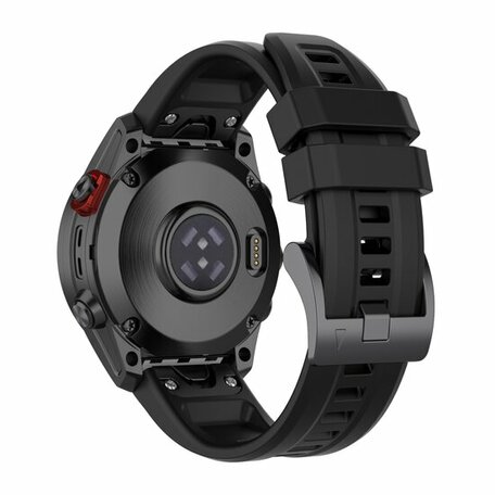 Silikon-Sportband - Schwarz - Garmin Fenix 7S / 6S / 5S & Instinct 2s