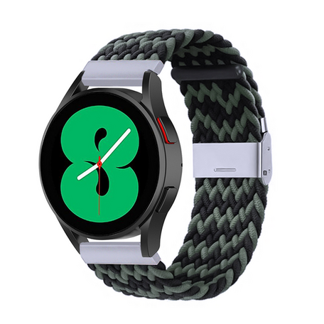 Garmin Venu / Sq / Sq2 / 2 plus - Geflochtenes Armband - Grün / Schwarz