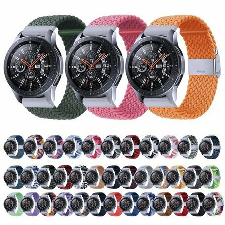 Garmin Venu / Sq / Sq2 / 2 plus - Geflochtenes Armband - Blau / rosa