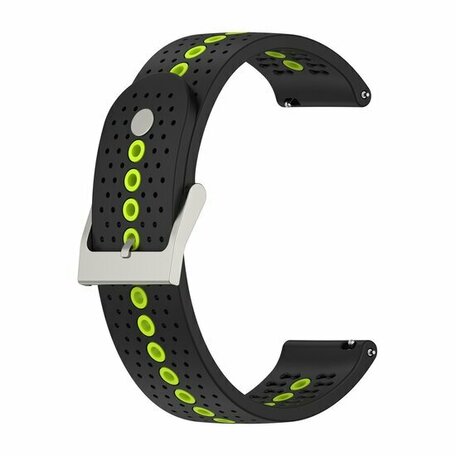 Garmin Approach S12 / S40 / S42 - Dot Pattern Armband - Schwarz mit gelb