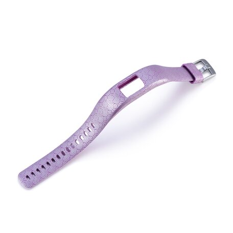 Silikon-Sportband - Draw Design lila - Garmin Vivofit 4