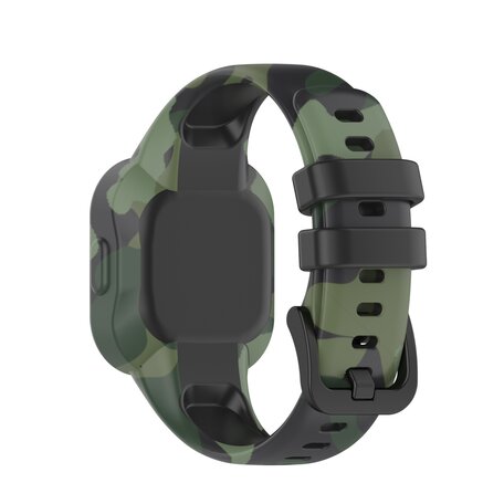 Silikonarmband mit Aufdruck - Armeegrün - Garmin Vivofit Junior 3