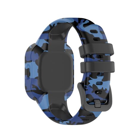 Silikonarmband mit Druck - Armee blau - Garmin Vivofit Junior 3