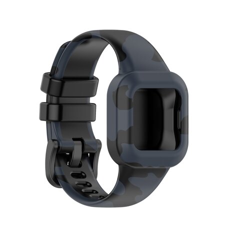 Silikonarmband mit Aufdruck - Armee grau - Garmin Vivofit Junior 3