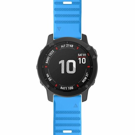 Silikonarmband - Blau - Garmin Quatix 7X / 6X & Tactix 7 (pro)