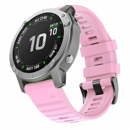 Silikonband - Rosa - Garmin Quatix 7X / 6X & Tactix 7 (pro)