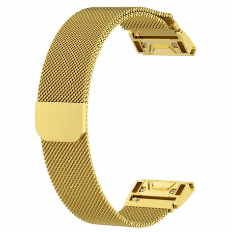 Milanaise Armband - Gold - Garmin Quatix 7X / 6X & Tactix 7 (pro)