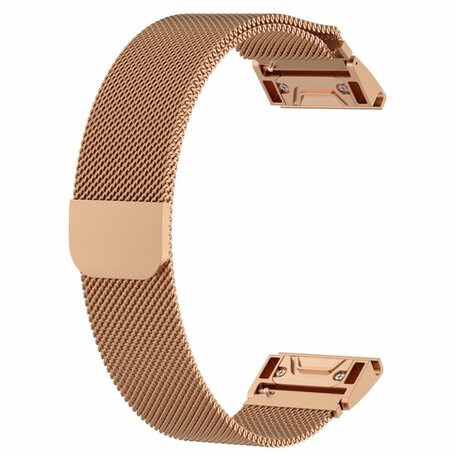 Milanaise Armband - Rose gold - Garmin Quatix 7X / 6X & Tactix 7 (pro)