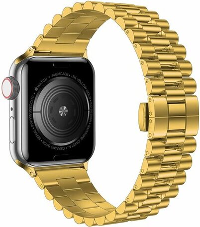 Metallgliederarmband - Gold - Geeignet für Apple Watch 38mm / 40mm / 41mm
