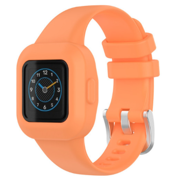 Silikon einfarbig - Orange - Garmin Vivofit Junior 3