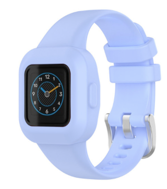 Silikon einfarbig - Pastellblau - Garmin Vivofit Junior 3