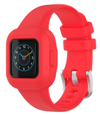 Silikon einfarbig - Rot - Garmin Vivofit Junior 3