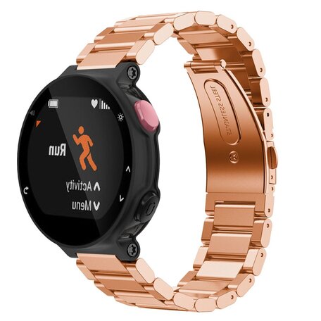 Stahlgliederarmband - Rose gold - Garmin Forerunner 220 / 230 / 235 / 620 / 630 / 735 (XT)