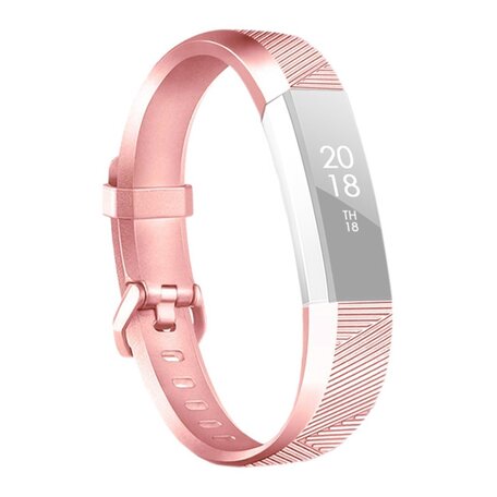 Fitbit Alta Silikonband - Größe: Groß - Pink Gold
