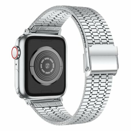 Metallband - Silber - Geeignet für Apple Watch 42mm / 44mm / 45mm / 49mm