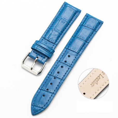 Garmin Vivoactive 4s / Venu 2s / Vivomove 3s / Forerunner 255s - Krokodillederband - Blau