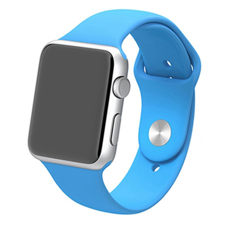 Gummi-Sportband - Blau - Geeignet für Apple Watch 42mm / 44mm / 45mm / 49mm