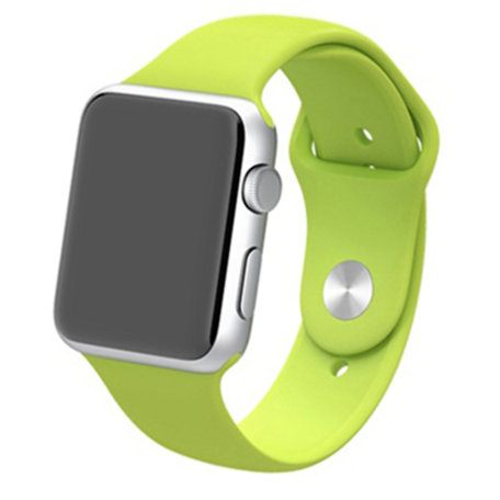 Gummi-Sportband - Grün - Geeignet für Apple Watch 42mm / 44mm / 45mm / 49mm