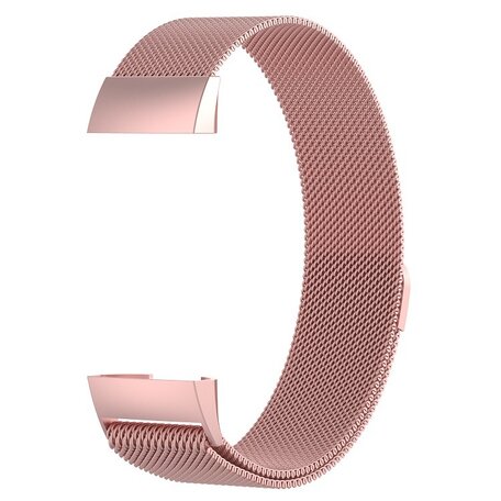 Fitbit Charge 3 & 4 milanaise Armband - Größe: Klein - Roségold