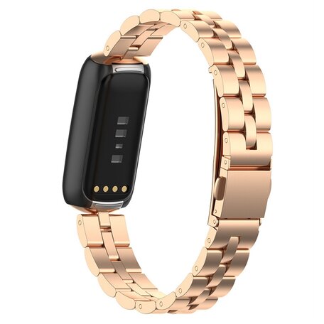 Fitbit Luxe - Stahlgliederband - Roségold