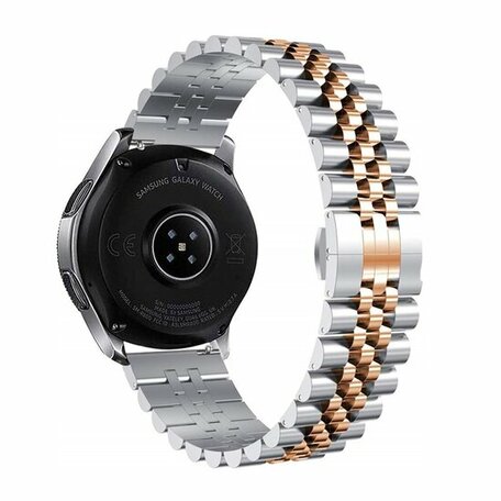 Stahlband - Silber / Roségold - Samsung Galaxy Watch Active 2