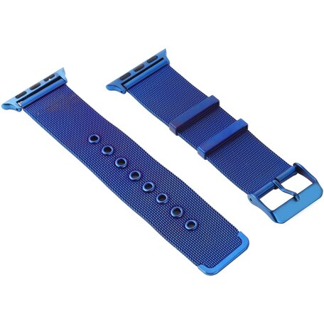 Milanaise mit Schnallenarmband - Blau - Geeignet für Apple Watch 42mm / 44mm / 45mm / 49mm