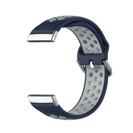 Fitbit Versa 3 & 4 / Sense 1 & 2 - Sport Edition - Groß - Dunkelblau + Grau