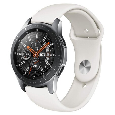 Gummi-Sportband - Creme-Weiß - Samsung Galaxy Watch 3 - 45mm