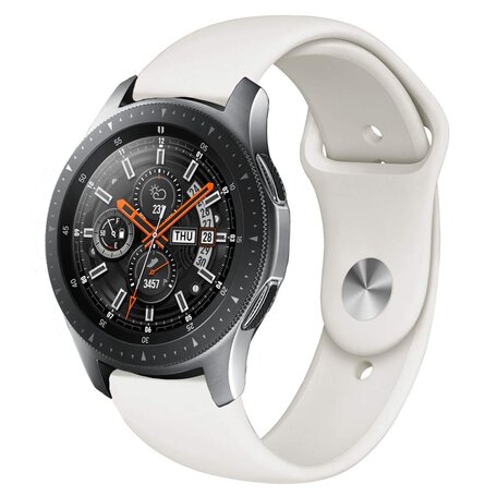 Gummi-Sportband - Creme-Weiß - Samsung Galaxy Watch 3 - 45mm
