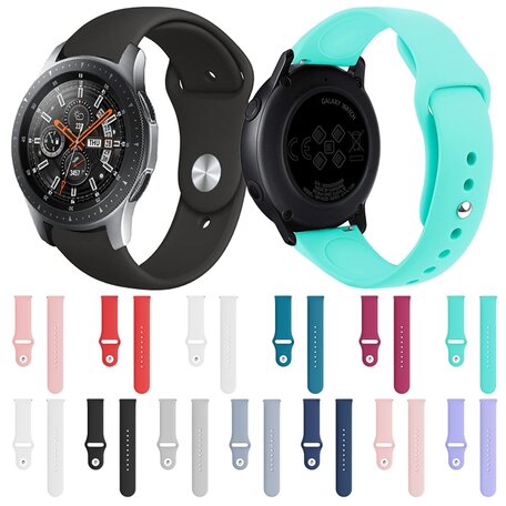 Gummi-Sportband - Creme-Weiß - Samsung Galaxy Watch 3 - 45mm