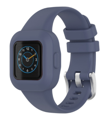 Silikon einfarbig - Blau grau - Garmin Vivofit Junior 3