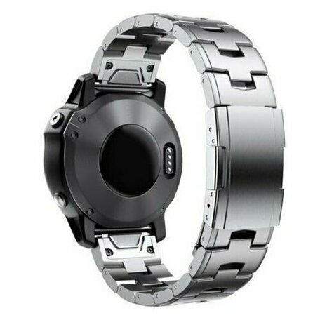 Titanium Gliederarmband - Silber - Garmin Fenix 7 / 6 / 5