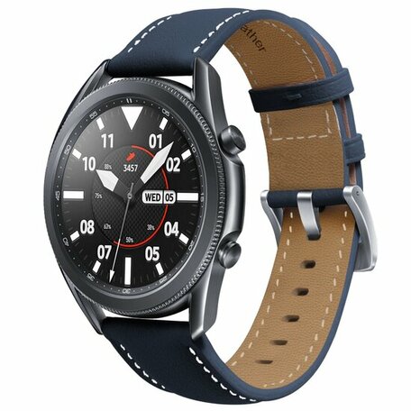Premium-Lederarmband - Dunkelblau - Samsung Galaxy Watch 5 (Pro) - 40mm / 44mm / 45mm