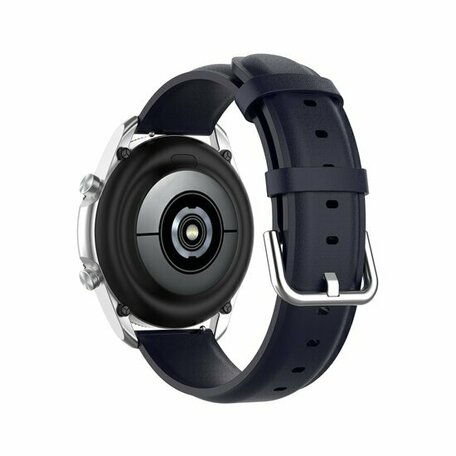 Klassisches Lederarmband - Dunkelblau - Samsung Galaxy Watch - 46mm / Samsung Gear S3