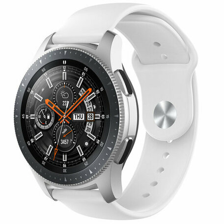 Gummi-Sportband - Weiß - Samsung Galaxy Watch - 46mm / Samsung Gear S3