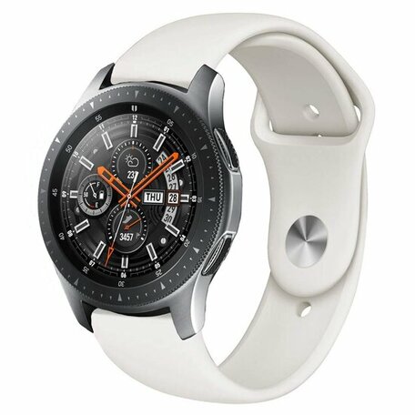 Gummi-Sportband - Creme-Weiß - Samsung Galaxy Watch - 46mm / Samsung Gear S3
