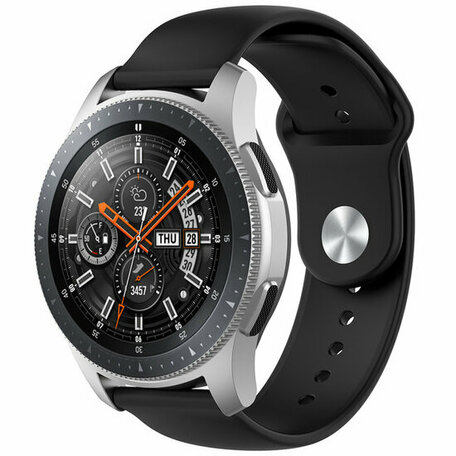 Gummi-Sportband - Schwarz - Samsung Galaxy Watch - 46mm / Samsung Gear S3