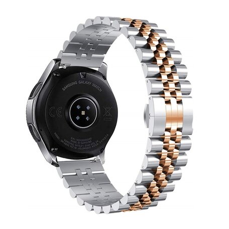 Stahlband - Silber / Roségold - Samsung Galaxy Watch - 46mm / Samsung Gear S3