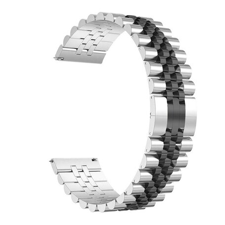 Stahlband - Silber/Schwarz - Samsung Galaxy Watch - 46mm / Samsung Gear S3