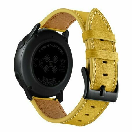 Samsung Galaxy Watch - 46mm / Samsung Gear S3 - Lederarmband - Gelb